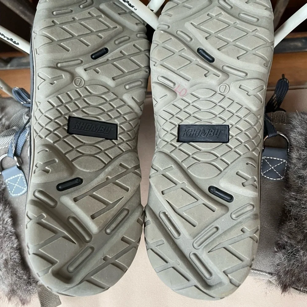 Khombu Slope Waterproof Faux Fur Winter Boots in Grey Size‎ 7